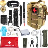 Survival Kit Portable First aid Tourism Equipment Tactical Pouch For Outdoor Adventures Backpack Kit Fishing Kit Military