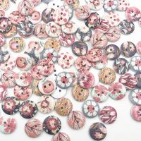 10/50/100PCs 2 Holes Mixed Flower Buttons for Needlework Craft Scrapbooking DIY Sewing Childrens Button WB662 Haberdashery