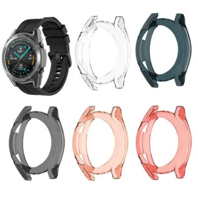 ☞ Moda silikonowy TPU etui na zegarek miękki futerał na zegarek uchwyt skóry zegarek pokrywa 46mm 42mm pokrowiec ochronny Film dla Samsung Gear S3