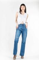 Niyom Jeans  :  รุ่น BJ508 กางเกงผู้หญิง ทรงขากระดิ่ง