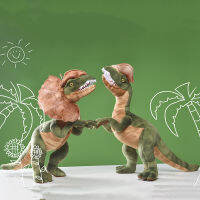 Jurassic Park Dilophosaurus ไดโนเสาร์ Plush ของเล่น Double Crested Lizard รูปตุ๊กตาของเล่น Cool ของขวัญเด็กสำหรับเด็ก Dropshipping