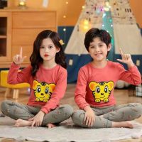 【LF】Kids Pajamas Set Cotton Boys Girls Homewear Long Sleeve Pyjamas Set Children Sleepwear 100-160cm for Spring Autumn