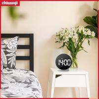 Chiwanji นาฬิกาโต๊ะดิจิตอล LED ดิจิตอลนาฬิกาปลุกบ้าน NightStand ห้องนั่งเล่น