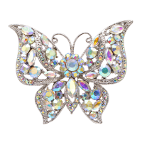 CINDY XIANG Rhinestone Butterfly Brooch Winter Dark Color Pin Insect Coat Brooch Fashion Jewelry 2 Colors Available High Quality