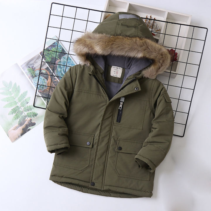 iyeal-boys-coats-autumn-winter-fashion-hooded-fur-childrens-plus-velvet-warming-cotton-outerwear-for-kids-jacket-5-14-years