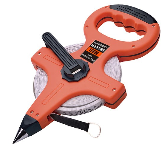 50Meter/100Meter Open Reel Fiberglass Tape Measure Inch Metric Scale