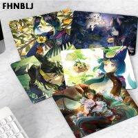 FHNBLJ Genshin Impact Tighnari Anti-Slip Office Computer Desk Mat Table Keyboard Big Mouse Pad Laptop Cushion Non-slip Basic Keyboards