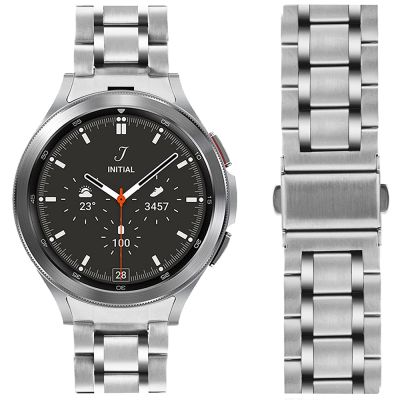 （A Decent035）ไม่มีช่องว่างสายสแตนเลสสำหรับ Samsung Galaxy Watch 5 Pro 5 40มิลลิเมตร44มิลลิเมตร4คลาสสิก46มิลลิเมตร42มิลลิเมตรวงโค้ง End โลหะเข็มขัดสร้อยข้อมือ