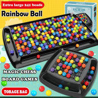 Rainbow Ball Puzzle เกมกระดานหมากรุกมายากลการกำจัดการฝึกอบรมจิ๊กซอว์แบบโต้ตอบที่มีสีสัน Montessori ชุดของเล่นเพื่อการศึกษา