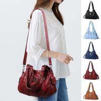 Superior Home Shop PU Womens Retro Large Capacity Shoulder Bag Casual Crossbody Bag