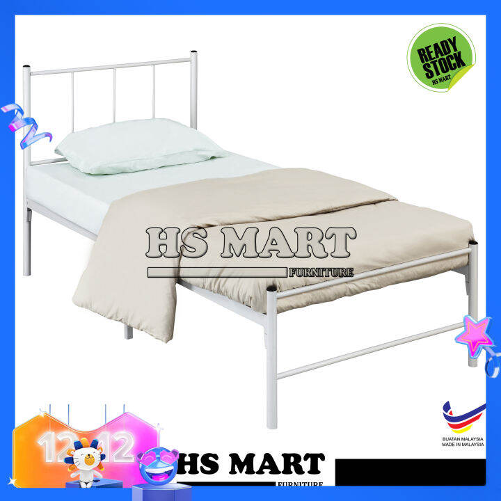 Foldable Single Bed Frame HS B7 & B8 - Katil Besi / Katil Bujang ...