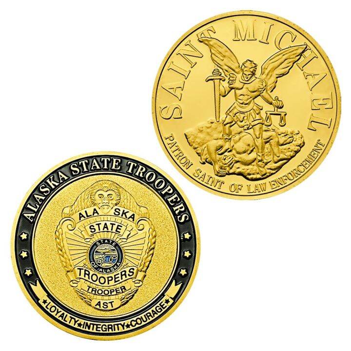 alaska-state-troopers-challenge-coin-us-saint-micheal-gold-plated-souvenirs-and-gifts-home-decorations-commemorative-coins