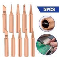 5Pcs 900M-T Pure Copper Solde Iron Tip Lead-Free Solder Tips Welding Head BGA Solde Tools Branding Solde Tools