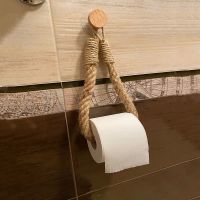 【YD】 Tissue Holder Rope Hemp Wall-mounted Toilet Roll Hotel Decoration Supplies