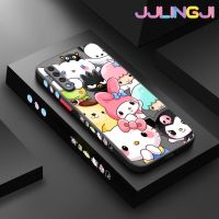 Jlingji เคส A30s A50s กาแลคซีของปลอกสำหรับ Samsung ลายการ์ตูนสัตว์รวมตัวบางดีไซน์ใหม่ขอบสี่เหลี่ยมด้านข้างกันกระแทกมีน้ำค้างแข็งโปร่งใสแข็งเคสมือถือปลอกซิลิโคนคลุมทั้งหมดเคสป้องกันกล้อง Softcase