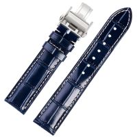 Suitable For Mens blue leather watch strap suitable for Longines famous craftsman L2 Concas L3781 19 20 21mm