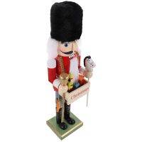 【LZ】♛  Natal Plush Nutcracker ornamentos doces Nutcrackers Desktop Brinquedos Figuras pequenas