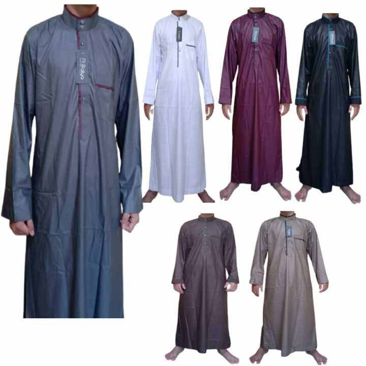 Jubah Gamis Pria Baju Muslim Dewasa Jubah Saudi Tersedia Ukuran S M L