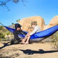 Portable Camping Parachute Hammock Survival Garden Outdoor Furniture Leisure Sleeping Hamaca Travel Double Hanging Bed