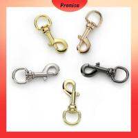 PROMISE 4pcs ที่หมุนได้ ตะขอสแนปโลหะ มี5สี อุปกรณ์ฮาร์ดแวร์กระเป๋าเดินทาง หัวเข็มขัดลาก ที่มีคุณภาพสูง 6020มม. คลิปทริกเกอร์ สายหนังแท้