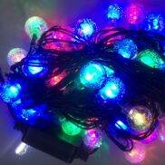 Đèn led trang trí, Chớp bi bọt đủ màu màu vàng dây dài 8 mét 40 bóng