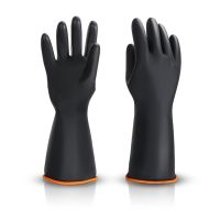 XHLXH Heavy Duty Latex Gauntlets Industrial for Home Yard Protection Cleaning Tool Chemical Gloves Work Gloves Safety Supplies