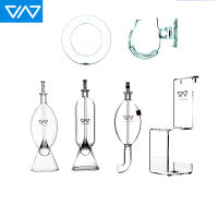 VIV Glass Feeder ADA Quality Style Stand Clear Fish สำหรับอุปกรณ์ให้อาหารในตู้ปลา