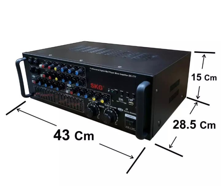 ชุดเครื่องขยายเสียงพร้อมลำโพง-ตู้ลำโพงแขวน-ลำโพงติดผนัง-ร้านอาหาร-ห้องคาราโอเกะ-ประชาสัมพันธ์-ห้องประชุม-sk-777-ck-5b-4-pt-shop