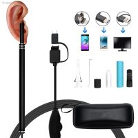 ♙❍❄ Black USB Visual Ear Wax Cleaning Endoscope Spoon 5.5mm Mini Borescope Android PC Earwax Pick Tool Health Care Otoscope Camera