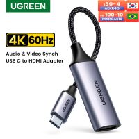 สายเคเบิล USB UGREEN Type C ไปยังสาย HDMI 4K สำหรับทีวีดีเอซียูเอสบี USB หัวแปลงสัญญาณ HDMI C สำหรับ PC แมคบุ๊กโปรแอร์ Ipad Galaxy HDMI