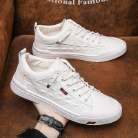 Qmaigie luxury white sneakers men leather Mens Sports Shoes Comfortabl Outdoor Lace Up Walking Trainers Man Casual Sneakers