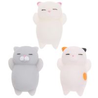 （A Decent） Mini AnimalFor Baby Cat Soft Cute Sticky Antitys Squeeze RisingFor ChildrenStress Relief Gift