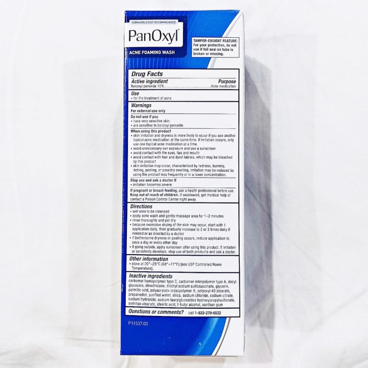 โฟมล้างหน้า-สำหรับผิวเป็นสิว-acne-foaming-wash-benzoyl-peroxide-10-maximum-strength-156g-panoxyl