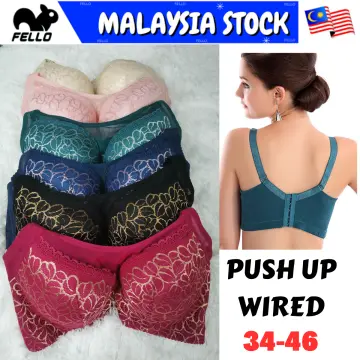 Ready Stock Push Up Bra Plus Size Women Bra Seamless Lace Bra Thin