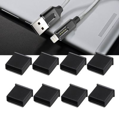 10Pc USB Male Anti-dust Plug Stopper Cap Cover Protector Lid Black Plastic Dust Plug Scratch Waterproof Mobile Phone Accessories