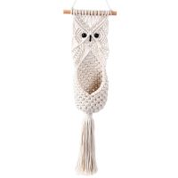 Owl Macrame Plant Hanger Wall Hanging Planter Basket Flower Pot Holder Boho Garden Home Decoration