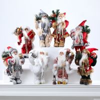 25/35cm Santa Doll Decoration Standing Santa Family Christmas Tree Decoration 2023 New Year Navidad Children 39;s Gift party suppli