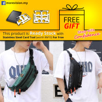 HAOSHUAI Crossbody Sling Bag Chest Pouch Waist Shoulder Waterproof Casual Beg Lelaki Sandang Silang For Men