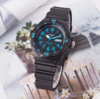 นาฬิกา Casio รุ่น MRW-200H-2B นาฬิกาข้อมือผู้ชาย สายเรซิ่น กันน้ำ 100 เมตร-  ของแท้ 100% ประกันสินค้า 1 ปี