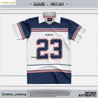 ❀ INFINIX CLOTHING® Oversized Retro Streetwear Jersey - EDISI RUGBY