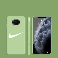 Xiaomi Poco X3 NFC Poco X3 Pro เคสโทรศัพท์ Liquid วัสดุซิลิโคนกันน้ำและ Drop-Proof,กีฬาสไตล์เรียบง่ายและมือถือที่ทันสมัยเคสโทรศัพท์ด้านข้างรูปแบบ