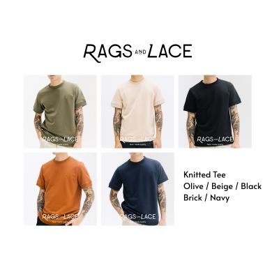 Rags and Lace เสื้อยืด Knitted ปักโลโก้ รวมทุกสี มี 5 สี