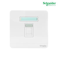 Schneider Electric : เต้ารับโทรศัพท์ มีม่านนิรภัย, Telephone Socker สีขาว รุ่น AvatarOn E : E8331RJS4_WE สั่งซื้อได้ที่ร้าน PlugOn