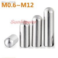 2-50pcs 304 Stainless Steel Round Head Pin Cylindrical Pin Positioning Pin Solid Fixed Pin M0.6 M1M1.5 M2M2.5 M3M4M5M6 M8M10 M12