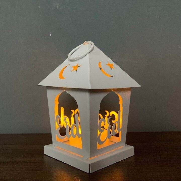 hujh▣✑♙ EID Mubarak Decor Supplies Wind Lantern Gurbang Muslim ...