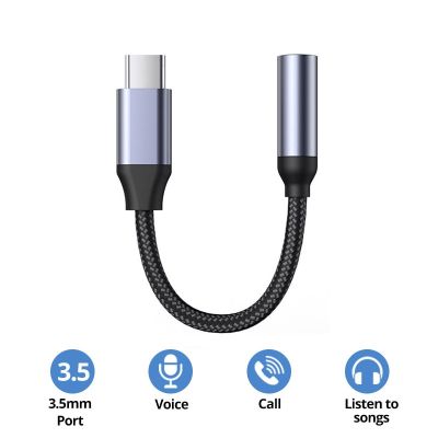 USB ประเภท C ถึง3.5Mm แจ็คหูฟังดิจิตอลตัวแปลงอะแดปเตอร์สำหรับเสียง Sang Xiaomi Redmi พิกเซล Poco LG 3 5เครื่องช่วยเสียงมม. สาย