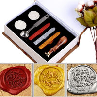 Seal Wax Stamp Set Ready To Use โบราณตัวอักษรภาษาอังกฤษโลหะขี้ผึ้งปิดผนึกแสตมป์Sticksชุดเทียน