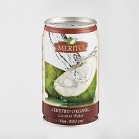 MeritO Organic Coconut Water 330ml. x 12 cans (เมอริโต้ น้ำมะพร้าวออร์แกนิค 330 มล x 12 กระป๋อง)