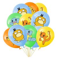 Cartoon Pokemon Pikachu Latex Balloon Set Pikachu Squirtle Charmander Model Balloons Toys Child Birthday Party Supply Decoration