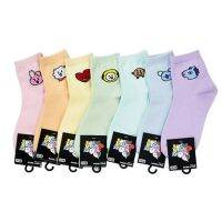 BT21 Womens Daily Heavy Neck Socks เซ็ต 7 คู่ x1